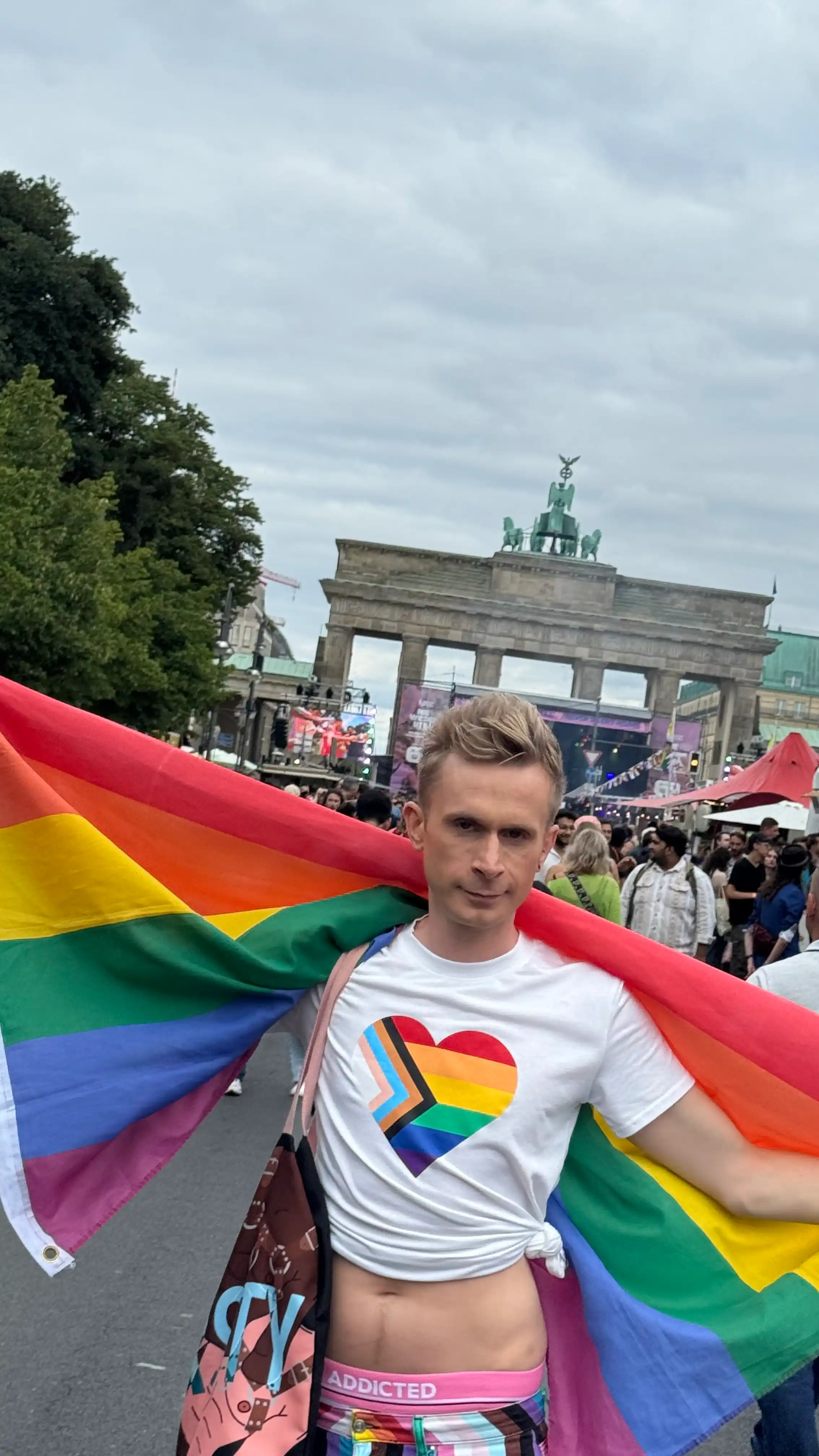 Berlin Pride 2025 Rainbow Flags
