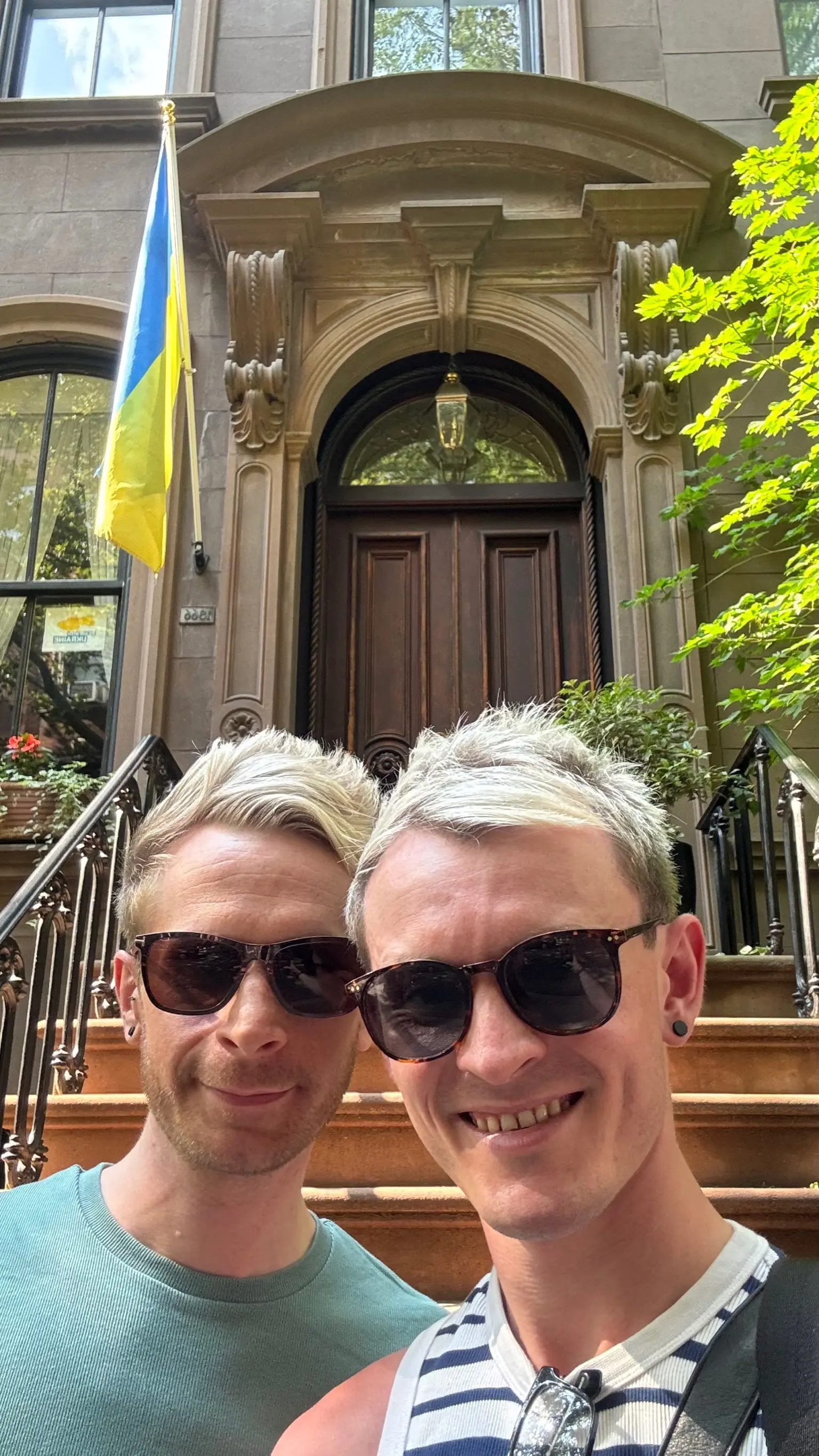 Joe & Alex at Carrie Bradshaw's house